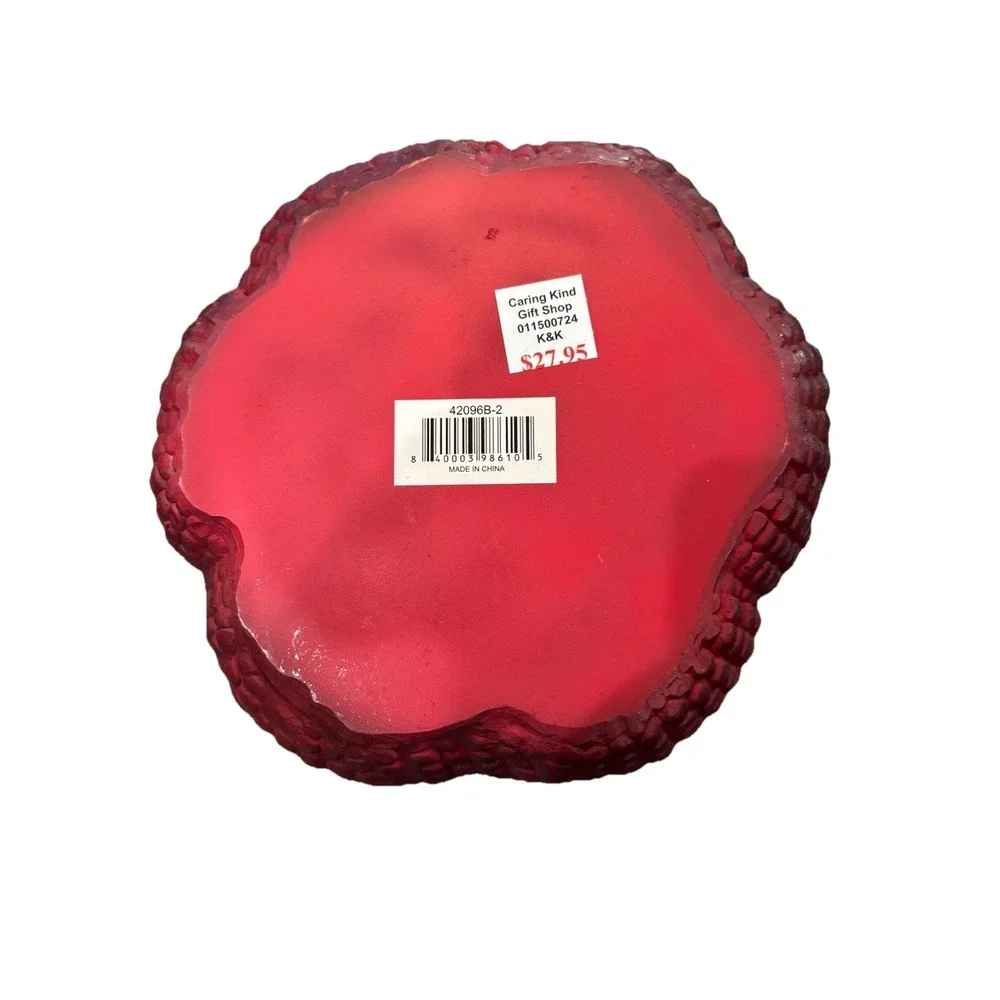New Burgundy Resin Indian Corn Pumpkin 5